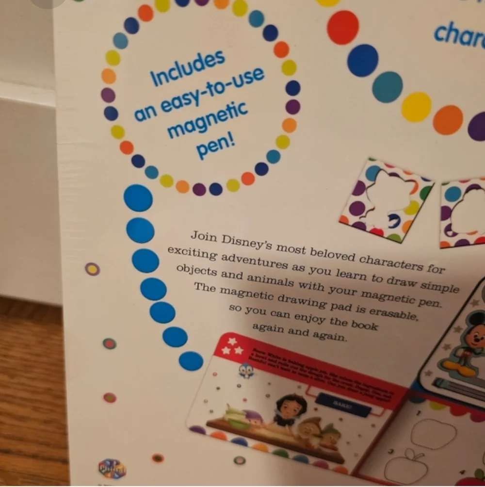 Disney Baby Read & Doodle - Learning resources for kids, a magnetic drawing pad